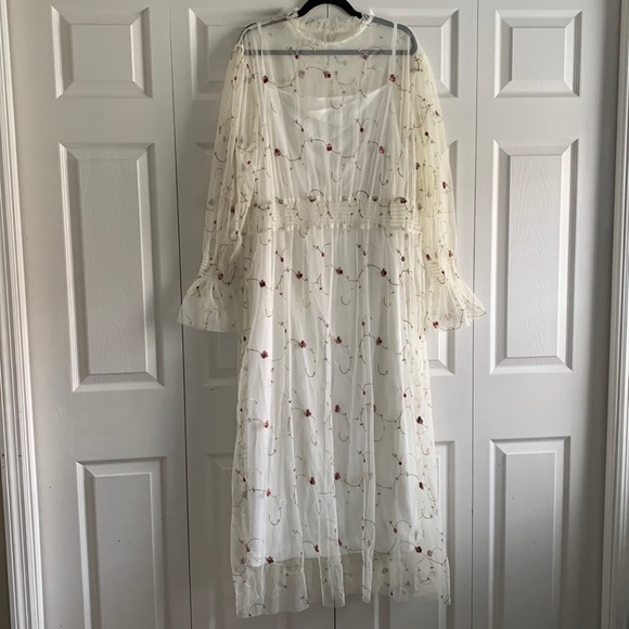 Dresses & Skirts - SHEIN women’s embroidered tulle dress